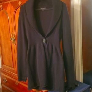 Banana Republic Long black cardigan sweater